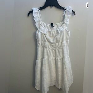 Wild Fable White Ruffled Women's Dress 🌼